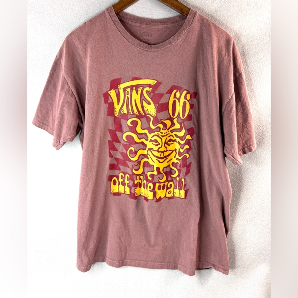 Vans L SK8 Off the Wall Mens Yellow Sun Graphic